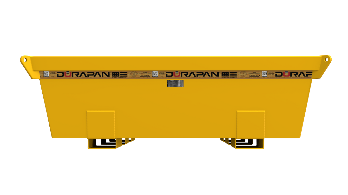XXL Concrete Washout Pan: 84"x84"x27", 587 Gal - OSHA Lift Compliant, Load Tested 36,500 lbs